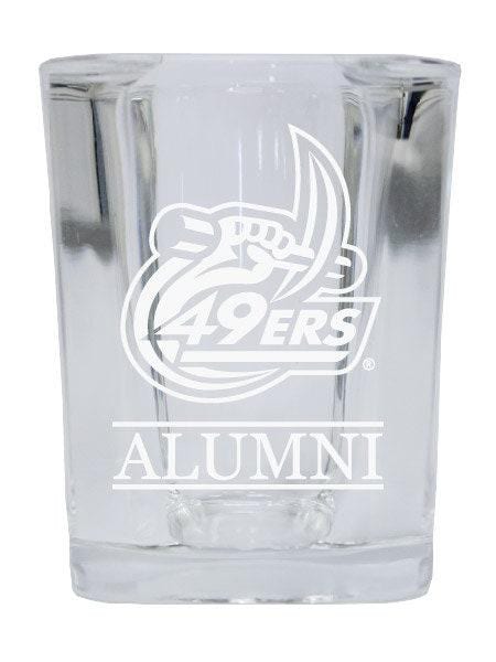 North Carolina Charlotte Forty-Niners 2 oz Engraved Square Shot Glass - Alumni Design