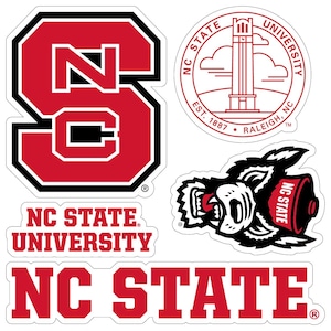 Nc State Label NC State Wolfpack Officially Licensed College Sticker Multipack ...