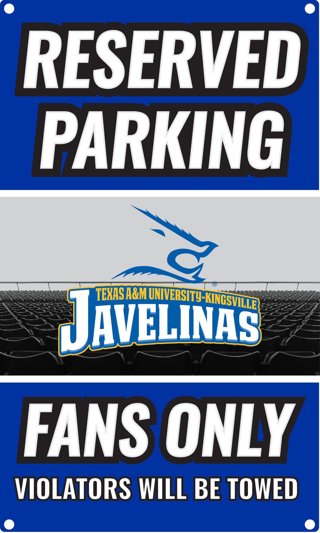 Texas A\u0026M Kingsville Javelinas Stacked Long Sleeve, image size:1350x2250