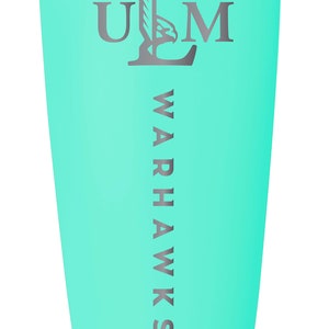 University of Louisiana Monroe 16 oz Engraved Insulated Stainless Steel Tumbler