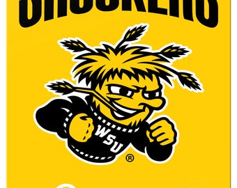 Wichita State Shockers 7"x10" College Wall Decor Metal Sign – Officially Licensed