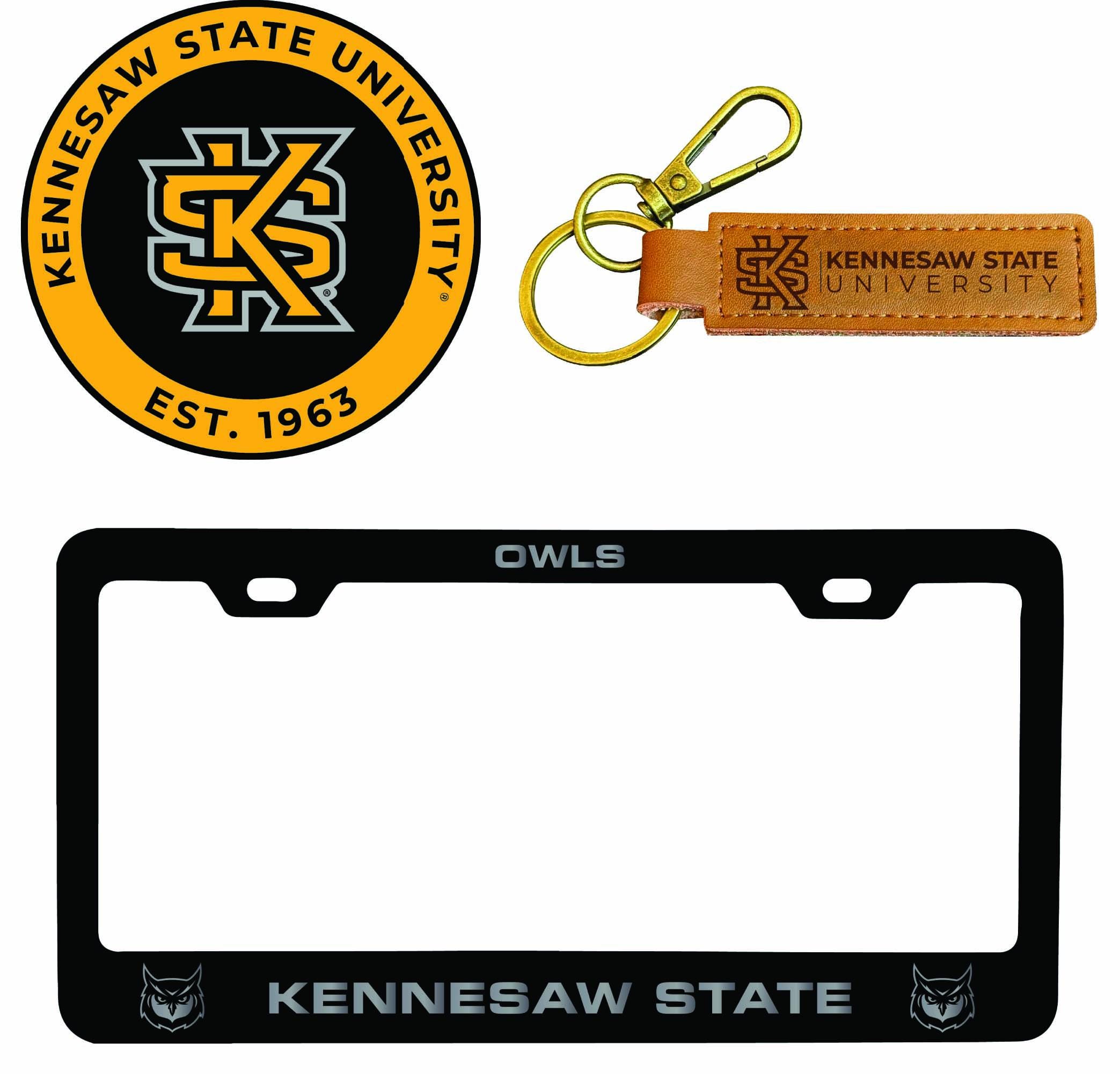 Kennesaw State University Gartenflagge – Eulen Design, 100% Polyester, Doppelseitig