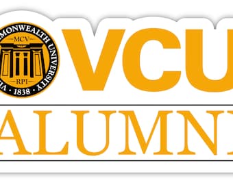 Virginia Commonwealth 4-Inch Alumni - Sticker or Magnet Choice
