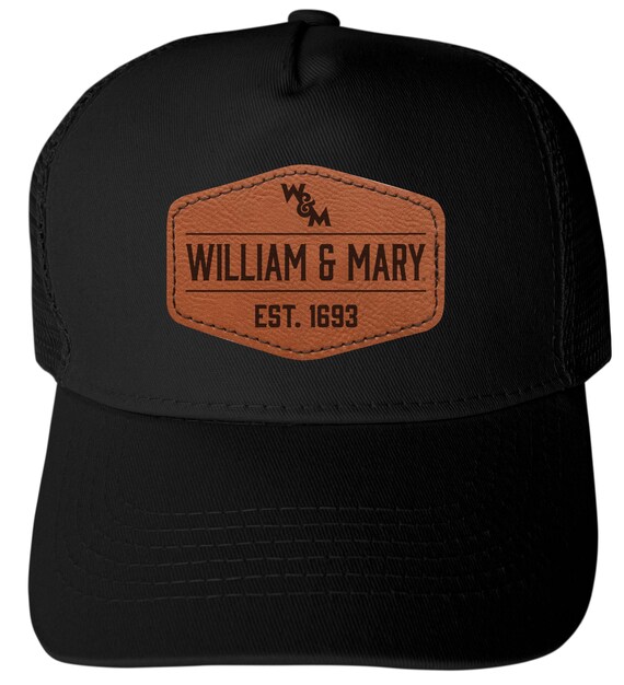 William and Mary Trucker Hat – Unisex Mesh Cap With Round or