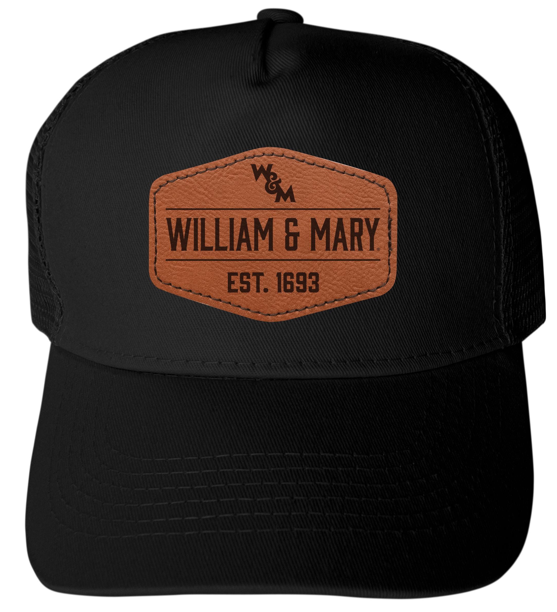 William and Mary Trucker Hat – Unisex Mesh Cap With Round or