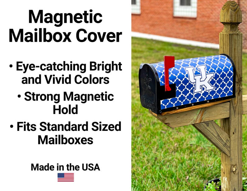 UNC North Carolina Tar Heels Magnetic Mailbox Cover & Sticker Set Officially Licensed Bild 2