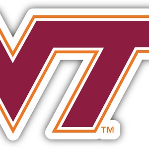 Virginia Tech Hokies Officially Licensed Vinyl Sticker - Multiple Sizes Available