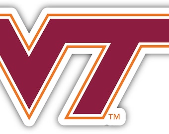 Virginia Tech Hokies Officially Licensed Vinyl Sticker - Multiple Sizes Available