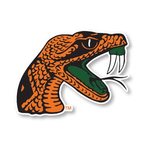 Florida A&M University FAMU Rattlers Vinyl Mascot Decal Sticker Officially Licensed