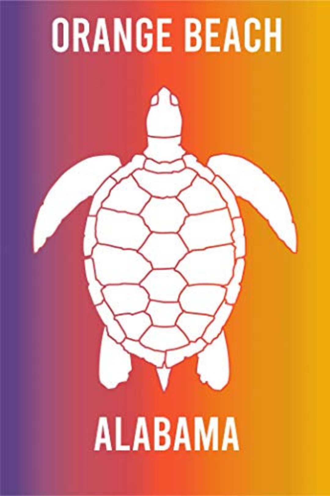 Orange Beach Alabama Souvenir 2x3 Inch Fridge Turtle Etsy