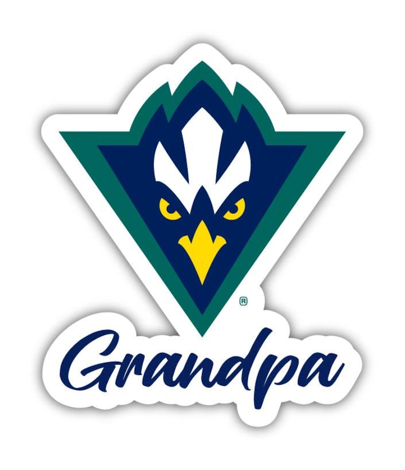 a sticker with an eagle head and the word grandpaa