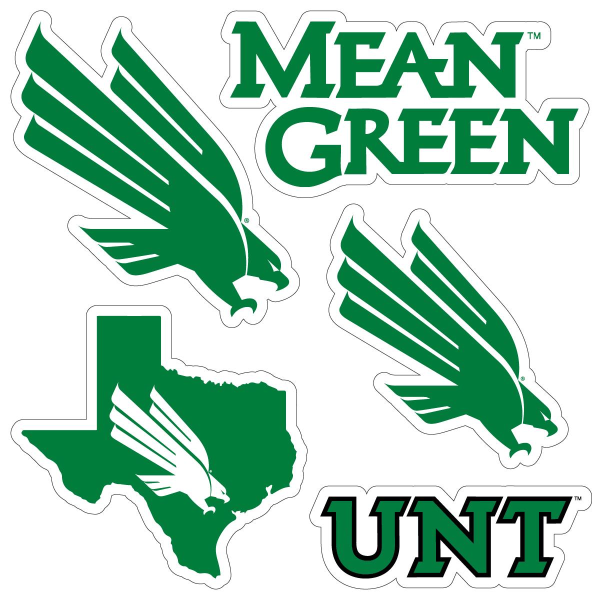 North Texas Officially Licensed College Sticker Multipack - School