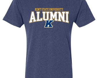 Kent State University Officially Licensed Unisex Cotton T-Shirt – Large Front Alumni Design