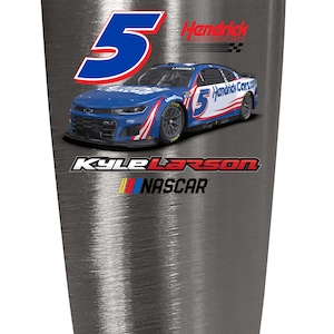 Nascar #5 Kyle Larson 16 oz Insulated Stainless Steel Tumbler Car Design