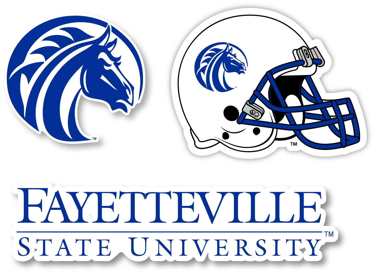 Fayetteville State University Vinyl Decal Sticker 3 Pack 4inch Each Etsy