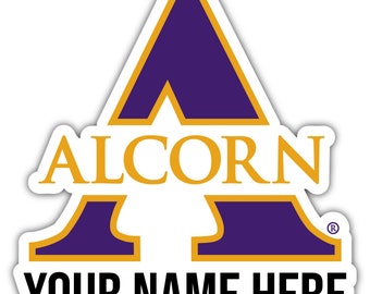 Alcorn State Braves Customizable Vinyl Sticker – Multiple Sizes Available