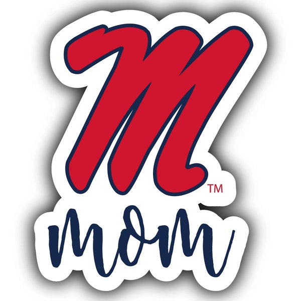 Mississippi Rebels "Ole Miss" 4-Inch Proud Mom Die Cut Decal