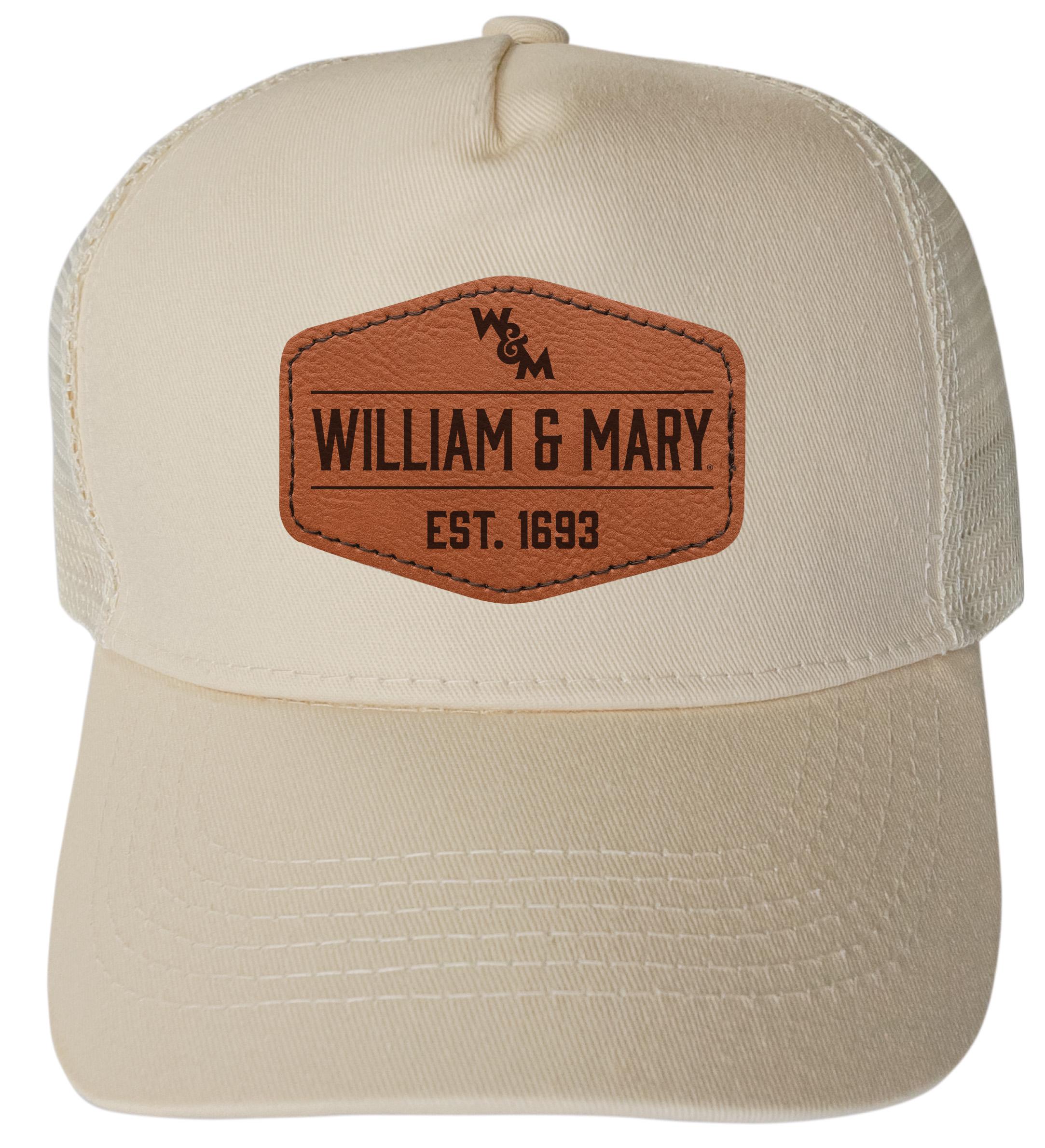 William and Mary Trucker Hat – Unisex Mesh Cap With Round or