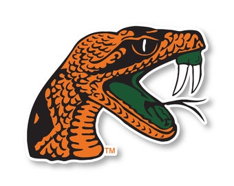 Florida A&M Rattlers Vinyl Mascot Decal Sticker