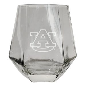 Auburn Tigers 10 oz Engraved Diamond Wine Glass
