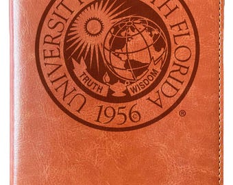 South Florida Bulls Engraved 8" x 5" Leather Journal Officially Licensed