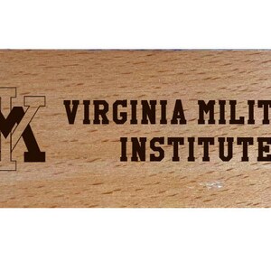 VMI Keydets Laser Etched Wooden Bottle Opener College Logo Design