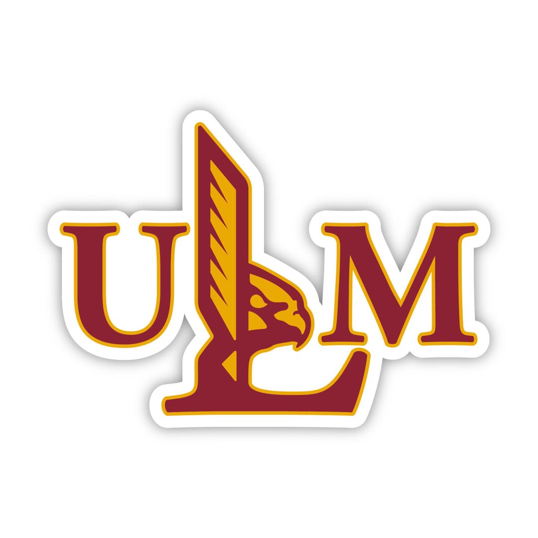 University of Louisiana Monroe Offic. Lic. Sticker With Choice of ...