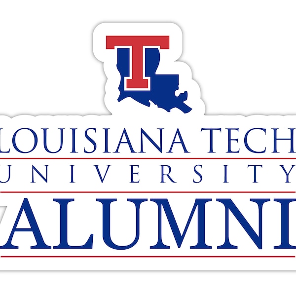 Louisiana Tech Bulldogs 4-Inch Laser Cut Alumni Vinyl Decal Sticker