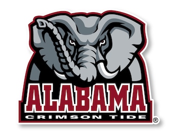 Alabama Crimson Tide Vinyl Mascot Decal Sticker Officially Licensed