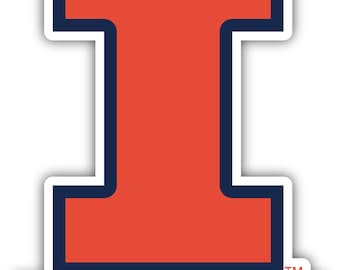 May include: A red letter "I" with a navy blue outline. The letter is surrounded by a white border. The text "YOUR NAME HERE" is below the letter.