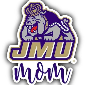 James Madison Dukes 4-Inch Proud Family Die Cut Magnet/Sticker
