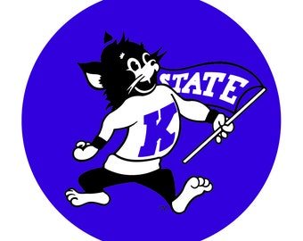 Kansas State Wildcats NCAA Collegiate 3-Inch Round Magnet