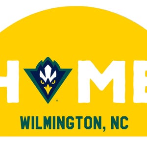 North Carolina Wilmington Seahawks Wood Sign with String