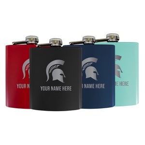 Michigan State Spartans 7 oz Stainless Steel Flask Officially Licensed - Customizable