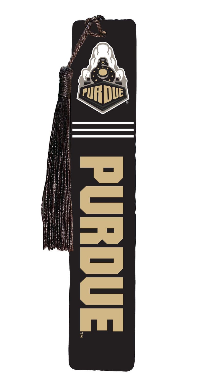 Purdue Boilermakers Officially Licensed Wooden Bookmark With Tassel - Etsy