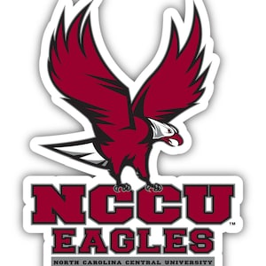 North Carolina Central Eagles Officially Licensed Vinyl Sticker - Multiple Sizes Available image 1