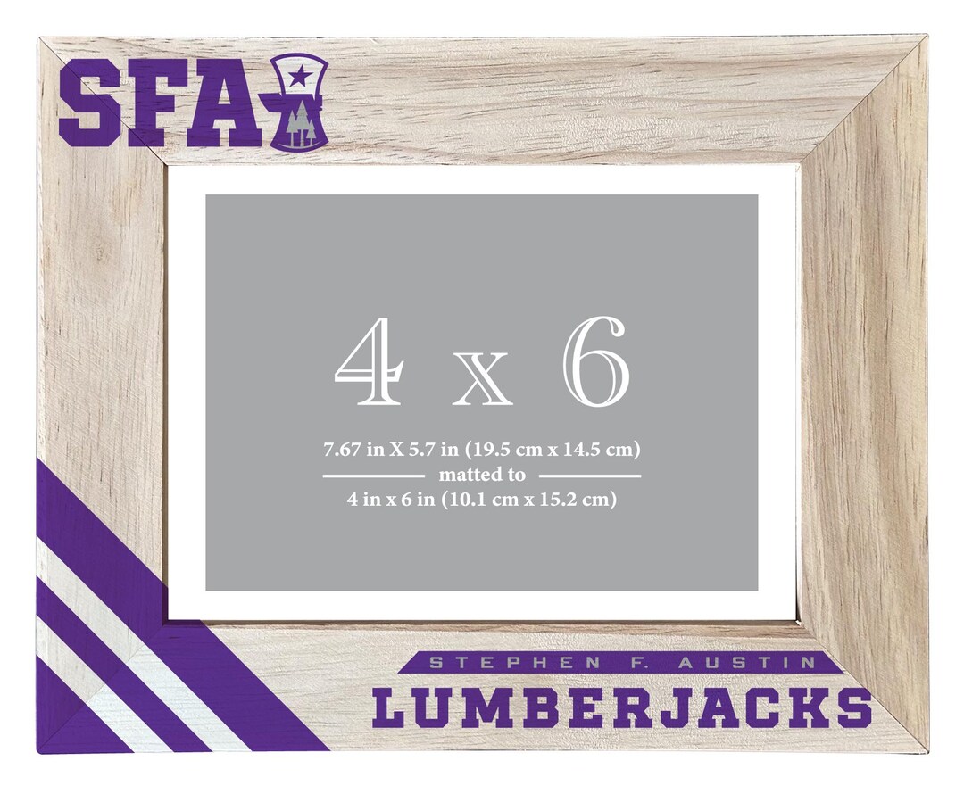 Stephen F. Austin State University Printed Wooden Photo Frame 4x6 ...