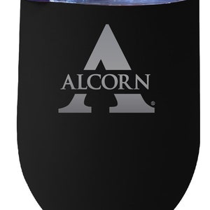 Collegiate Custom Personalized Alcorn State Braves, 24 oz Insulated  Stainless Steel Tumbler with Engraved Name (White) - College Fabric Store