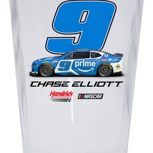 Nascar #9 Chase Elliott 16 oz Pint Glass Officially Licensed