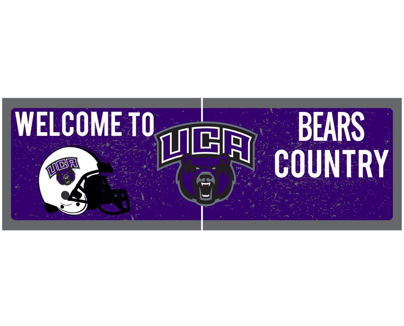 R and R Imports Central Arkansas Bears Wood Sign with Frame