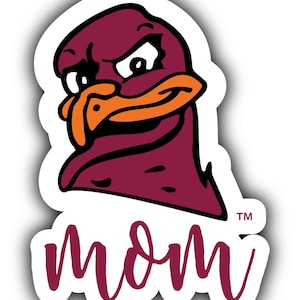 Virginia Tech Hokies 4-Inch Proud Family Die Cut Magnet/Sticker