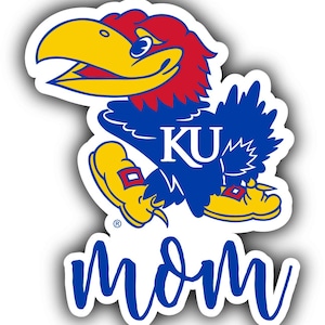 Kansas Jayhawks 4-Inch Proud Family Die Cut Magnet/Sticker