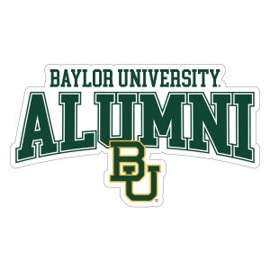 Baylor Bears Laser Cut Alumni Vinyl Sticker/Magnet - Officially Licensed