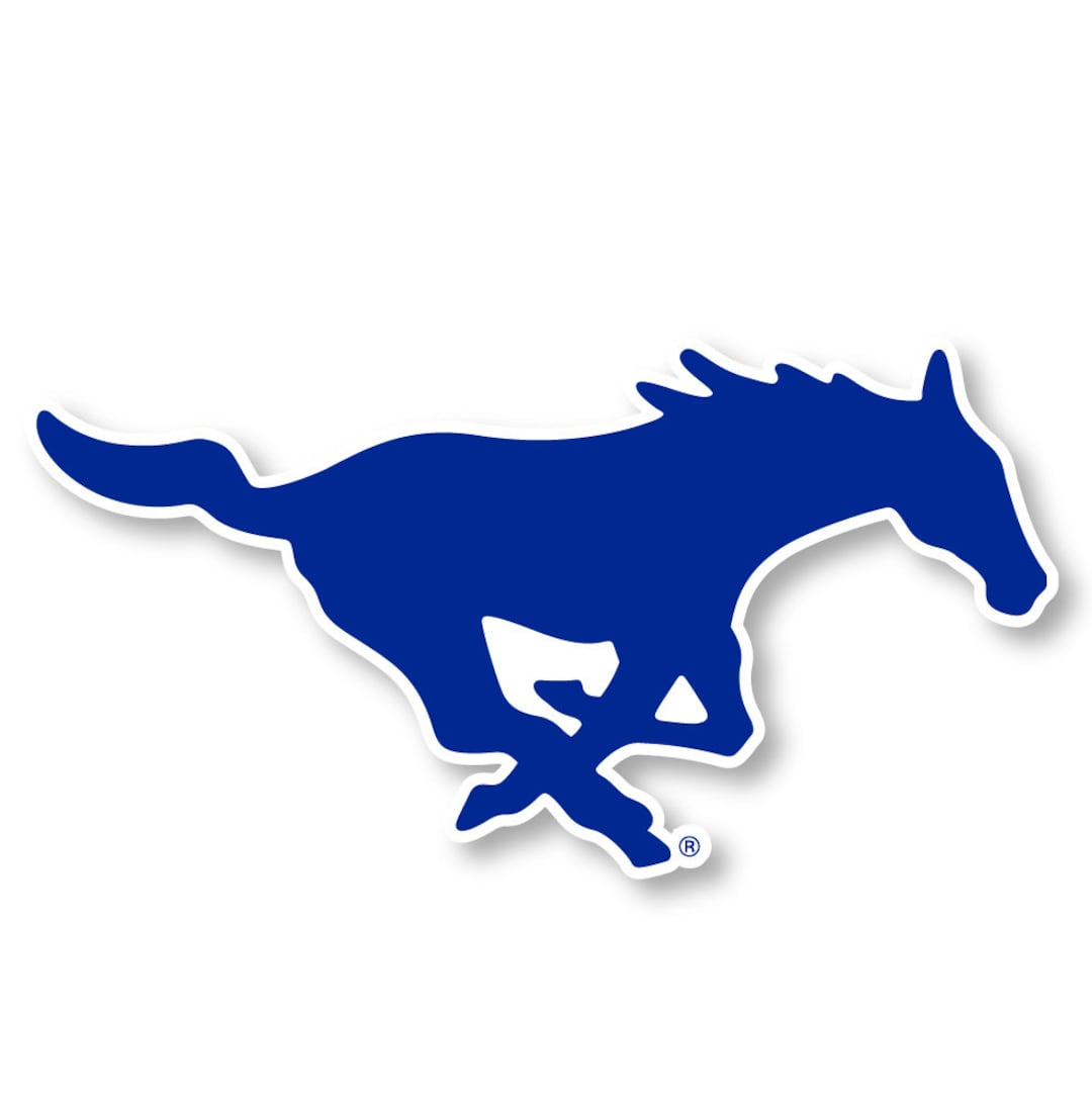 Methodist Sticker Southern Methodist University Vinyl Mascot Decal Sticker Officially ...