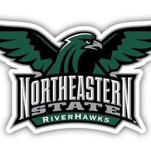 Northeastern State University Riverhawks Officially Licensed Vinyl Sticker - Multiple Sizes Available
