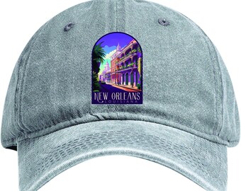 New Orleans Louisiana Design C  Dad Hat - Unisex Soft Baseball Cap