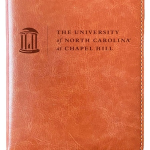 UNC Tar Heels Engraved 8" x 5" Leather Journal Officially Licensed Collegiate Product Single