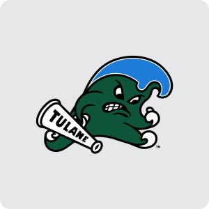 Tulane University Green Wave 4 Coasters Set - Variety of Materials Available