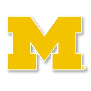 Michigan Wolverines Vinyl Mascot Decal Sticker Officially Licensed