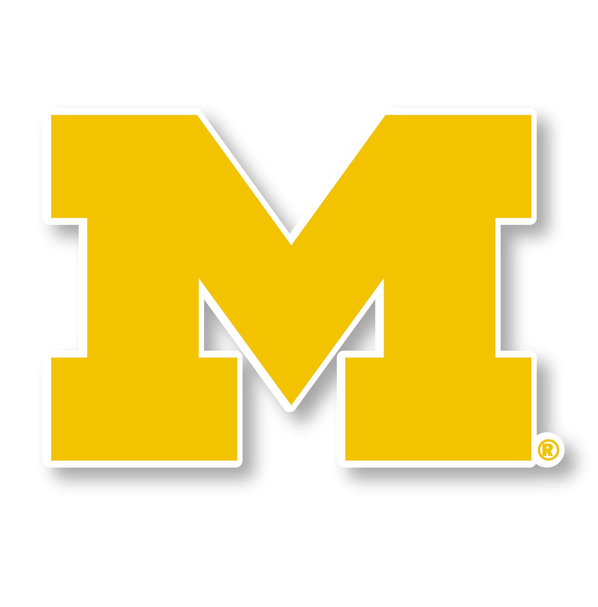 Michigan Wolverines Vinyl Mascot Decal Sticker Officially Licensed